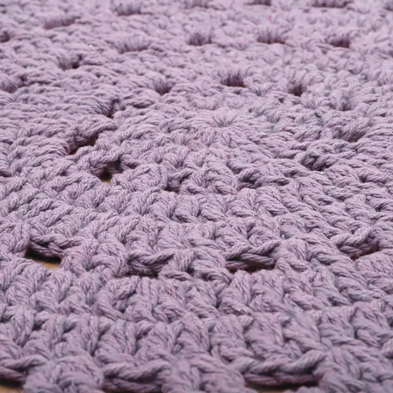 ALMA PURPLE crochet children's rug