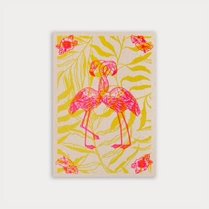 Postcard / Flamingos