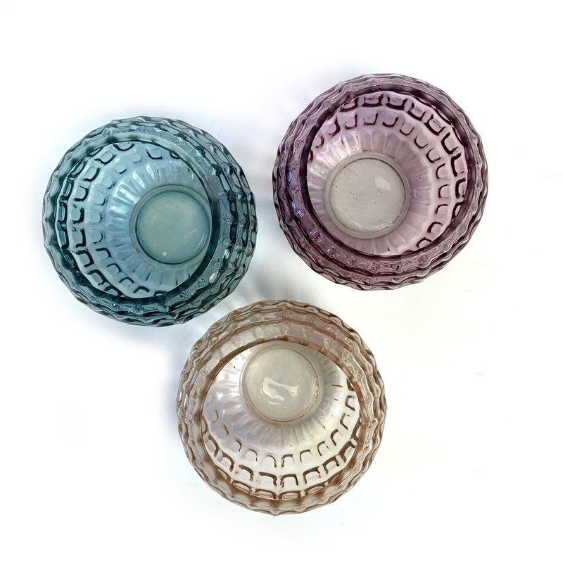 Tealightholder Rio Aubergine, set of 4