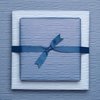 Blue wrapping paper with wave pattern - maritime wrapping paper for baptism, communion and confirmation, wrapping paper water