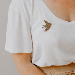 Glitter pins - Swallow