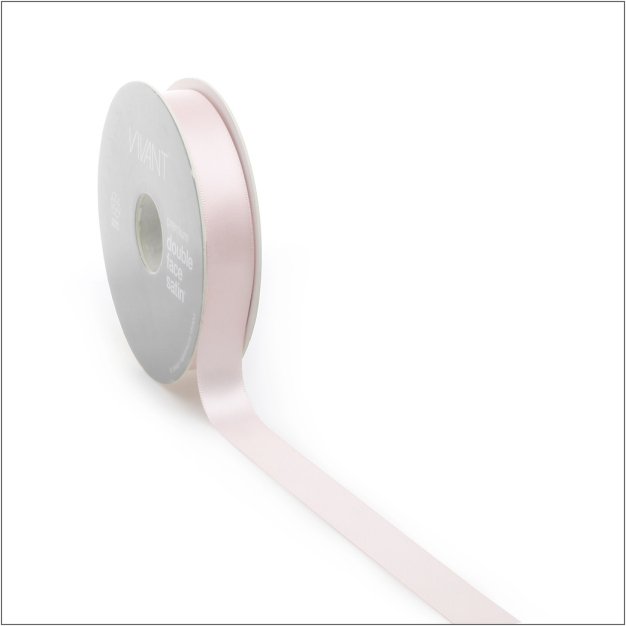Satin ribbon pink - 10 mm x 25 metres