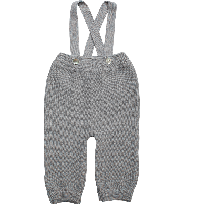 Smækshorts, gråmeleret, lavet af 100% fineste merinould