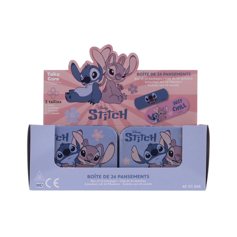Boîte Métallique de Pansements Stitch & Angel Disney