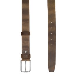Herrengürtel Braunes italienisches Leder - 3,5 cm breit Casual Leder Damengürtel oder Herrengürtel