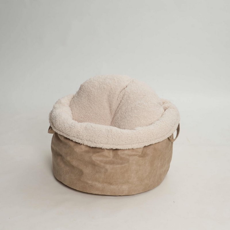 Hundekörbchen Shopper Little Basket Saddle gravel