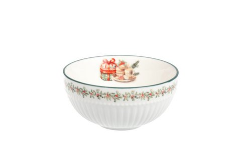 Porseleinen kom Tijdloze winter 12 cm Isabelle Rose