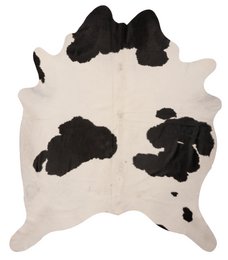 K828 | Unikt koskind XL | Sort og hvid | ca.210 x 180cm