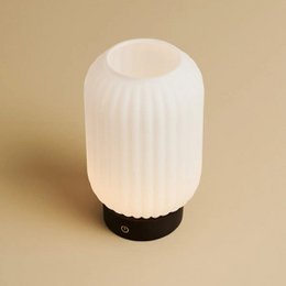 Lilly mørkebrun genopladelig lampe