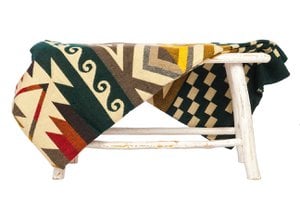 Alpaca Blanket Cayambe - Dark green
