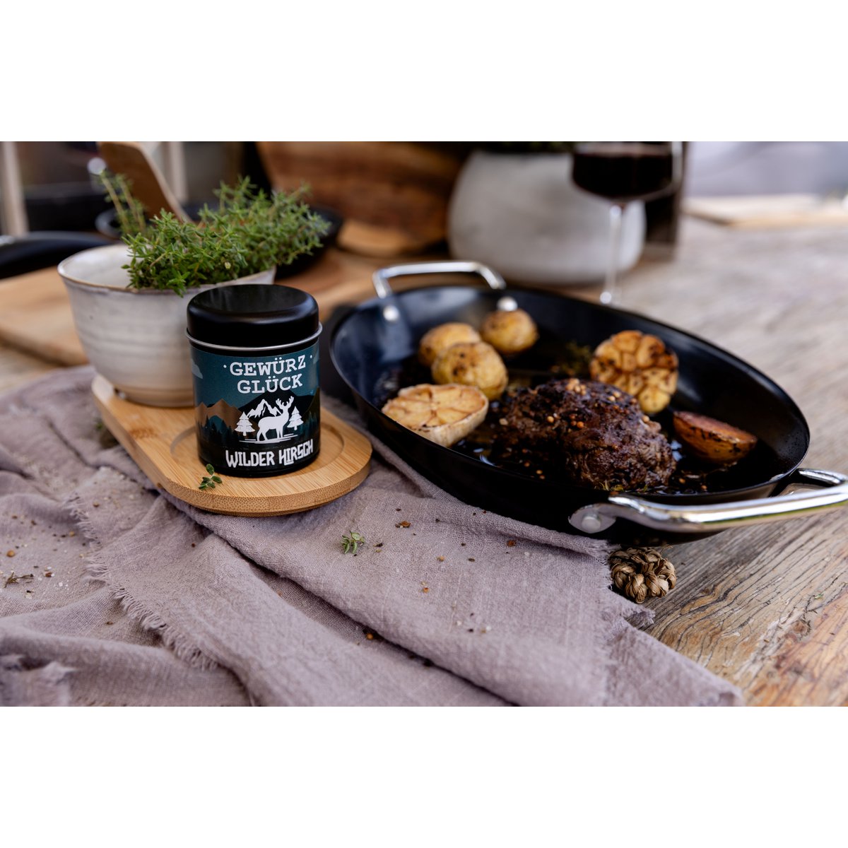 Gewürz-Glück Wild Deer Spice Mix – Vildt krydderi til vildtretter, stege og svamperetter