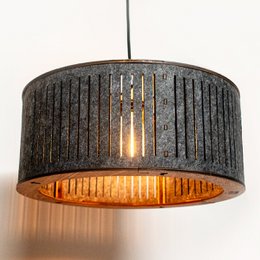 Acoustic hanging lamp Cilindro