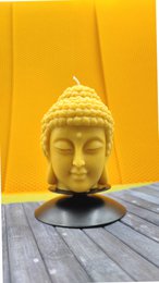 Beeswax and Soy Buddha Shaped Candle