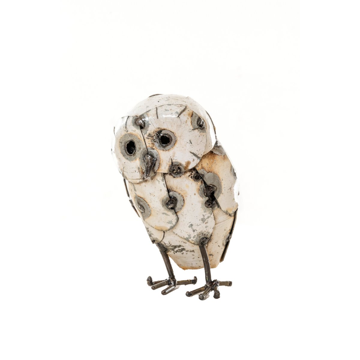 METALEN KLEINE GEVEERDE WITTE UIL