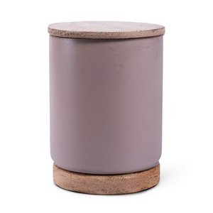 Geurkaars vanilla 'march' zand h12,5 d9 cm