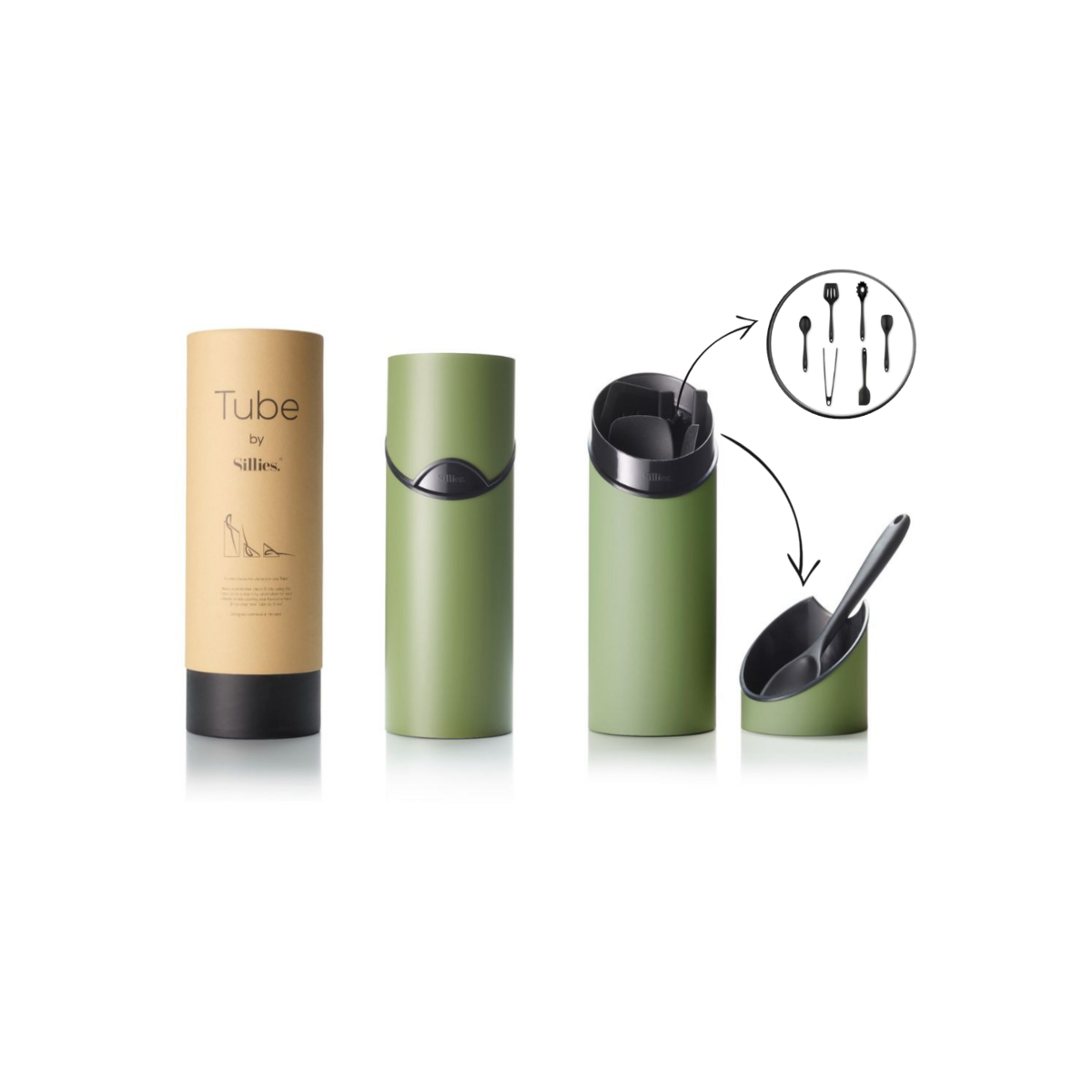 Gift set - Luxe keukengerei-set RVS en lepelhouder - Topkwaliteit siliconen spatels BPA-vrij