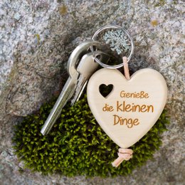 Thankgood's Heart nøglering Nyd de små ting