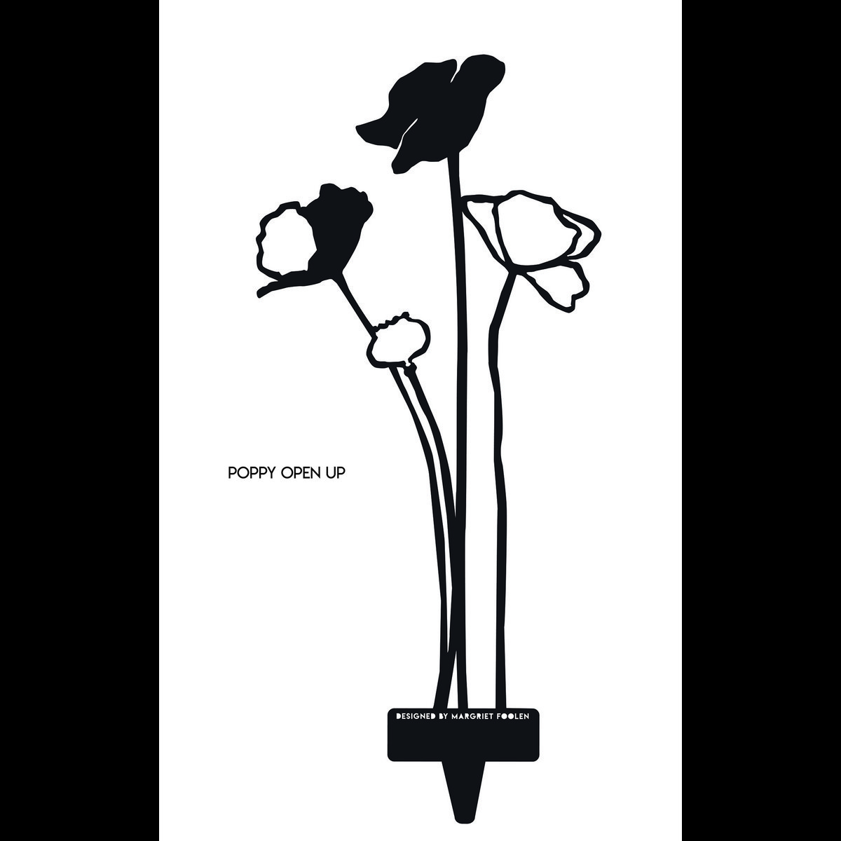 Poppy open up - Corten steel object
