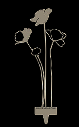 Poppy open up - Stalowy obiekt Corten