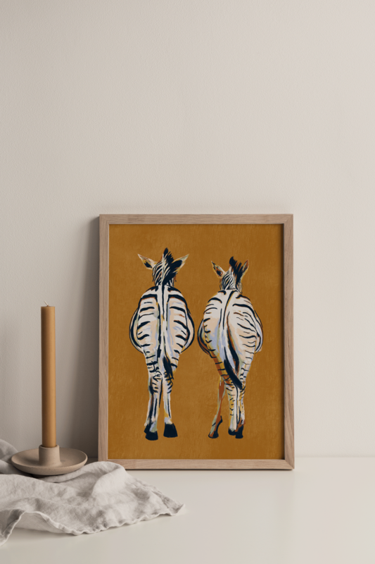 Zebra butts