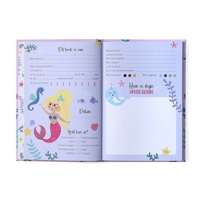 Friends book Mermaid A5 // Girl