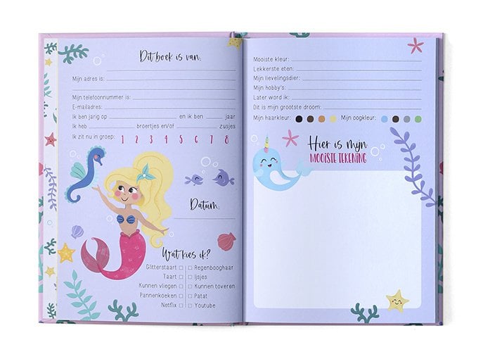 Friends book Mermaid A5 // Girl