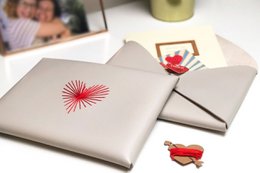 Stitch Heart Strings Envelope Pouch