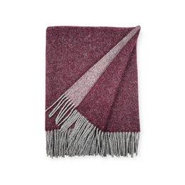 2 -seitige Plaids - 80% Merinowolle - extra weiche - lebendige Farben