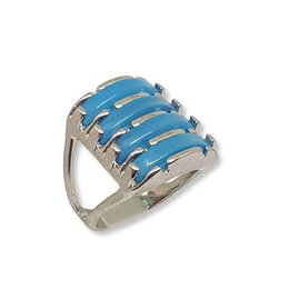 Bague à quatre pierres précieuses
