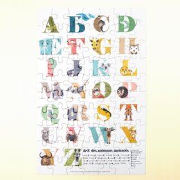 70 piece puzzle, 5 years+, ABECEDARY | Made in France