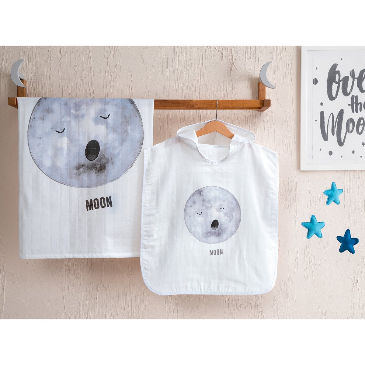 Muslin poncho Cosmic