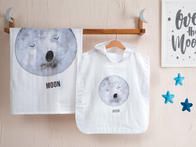 Muslin poncho Cosmic