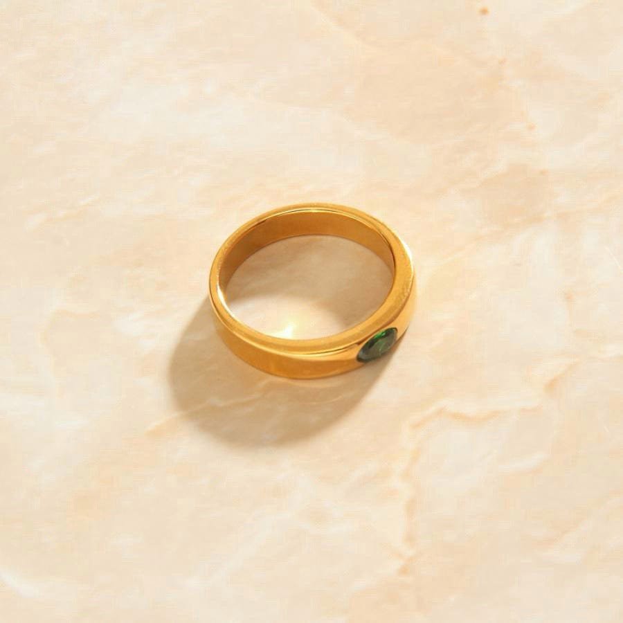 Enoch - Cinturino in oro cristallo verde