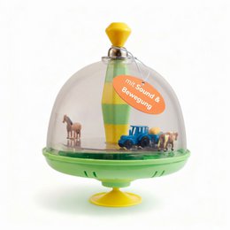 Toupie panoramique Farm pour enfants, avec éléments sonores et mobiles, Ø 19 cm