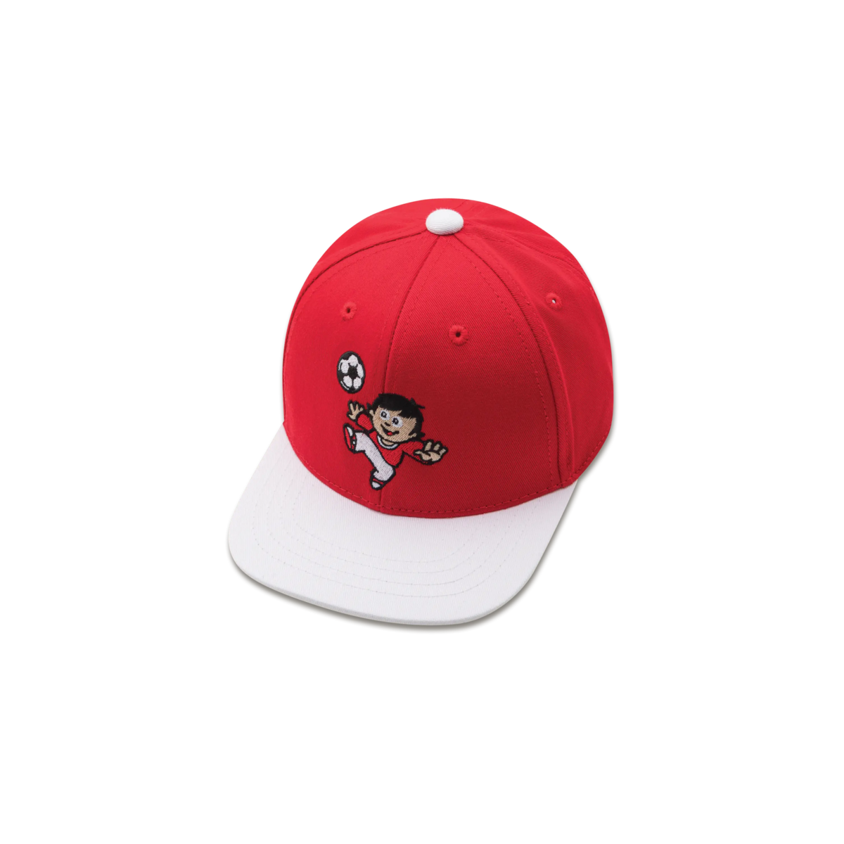 koaa – Mainzelmännchen “Fritzchen am Ball” – Snapback rød/hvid