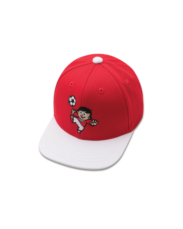koaa – Mainzelmännchen “Fritzchen am Ball” – Snapback rød/hvid