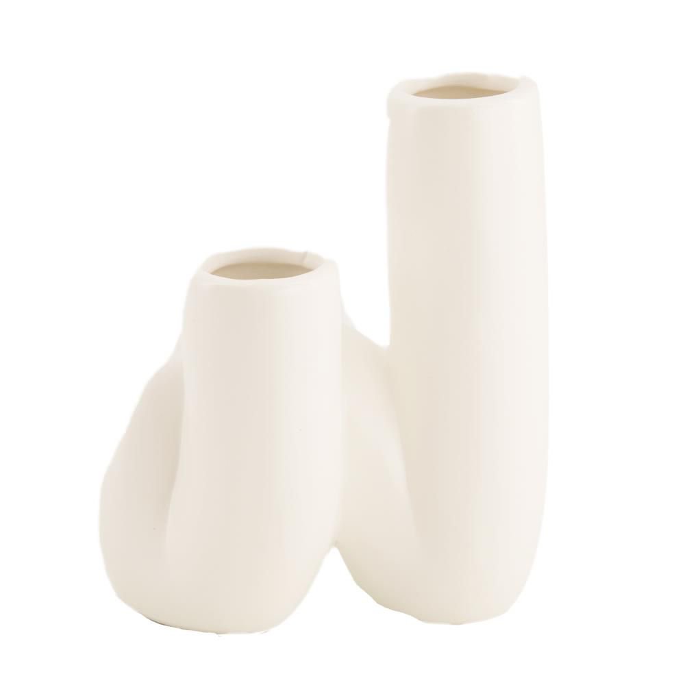 Porcelænsvase II Hvid