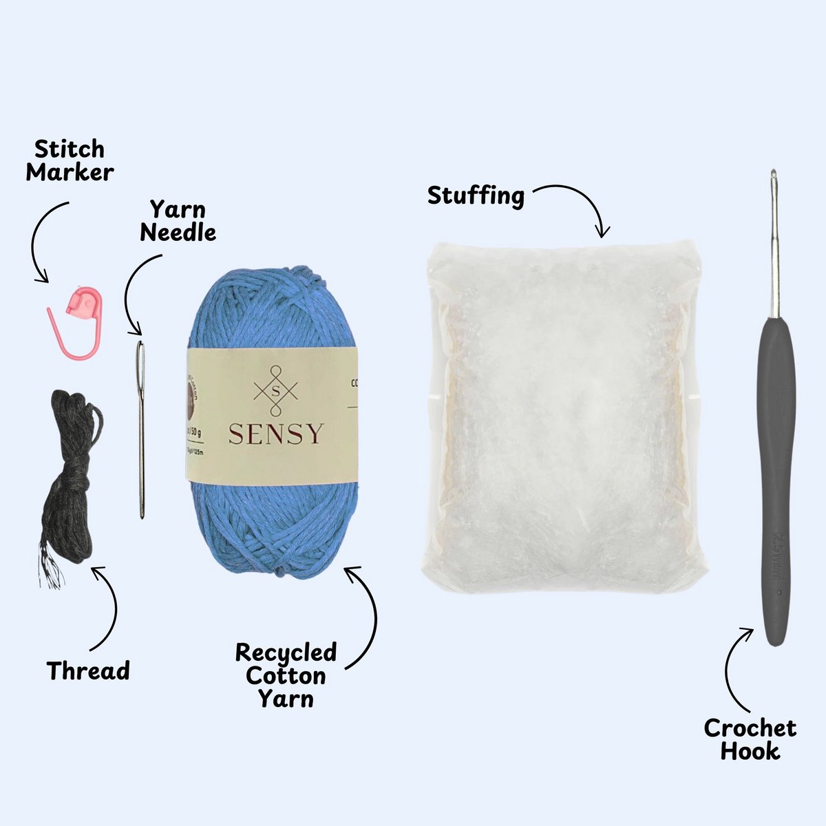 Sensy Crochet Amigurumi Kit