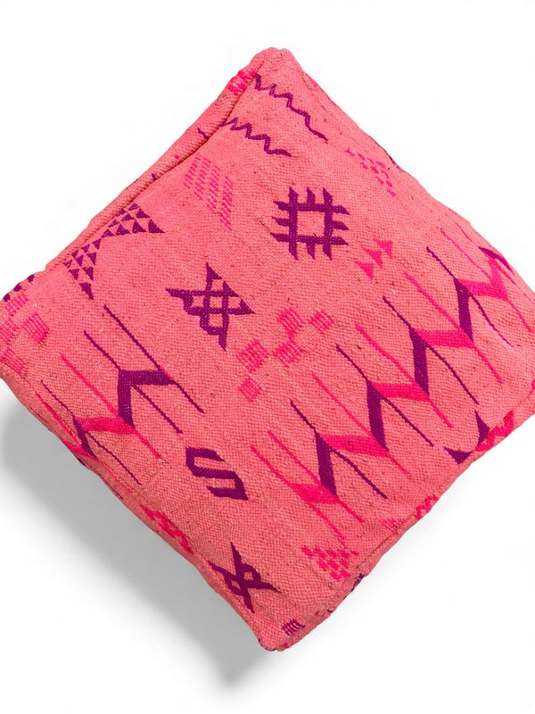 Vloerkussen - Colourful Line - Roze Editie I