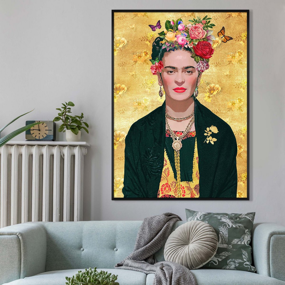 Frida Kahlo stampa oro