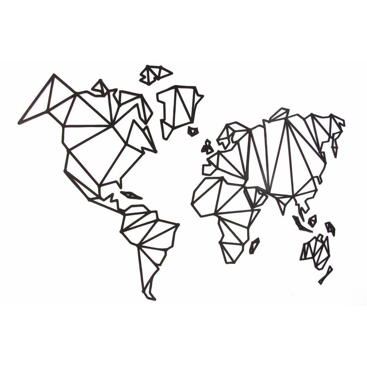 Wooden World Map, Wood wall world map