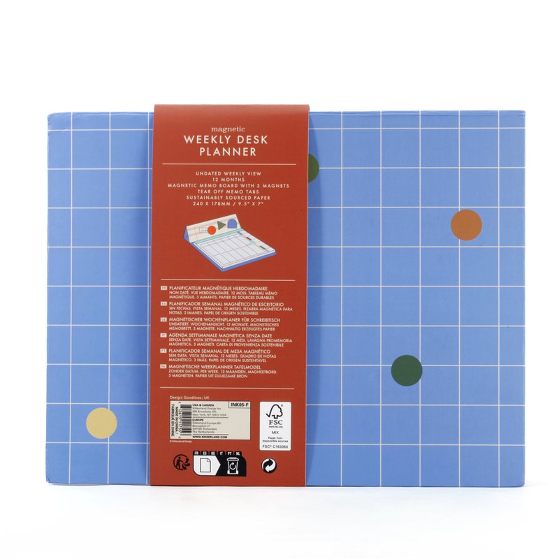Inkerie Magnetic Weekly Desk Planner