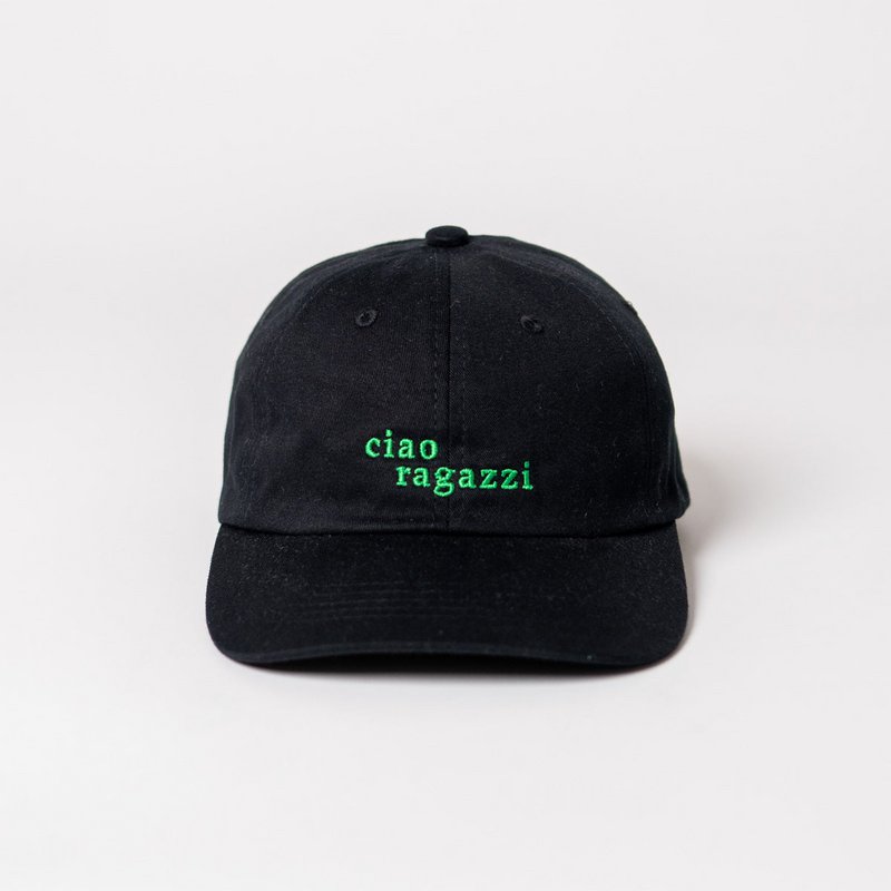 hej gutter Premium Dad Cap - Sort & Grøn