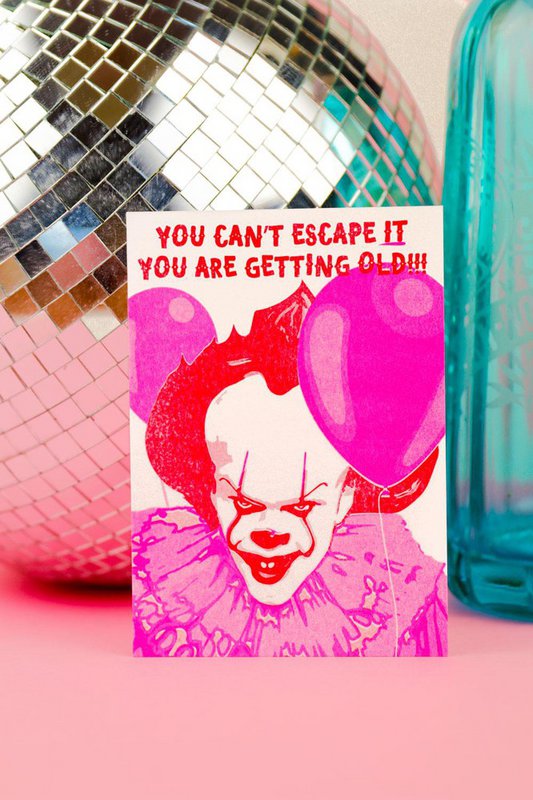 Riso print Pennywise you can't escape it