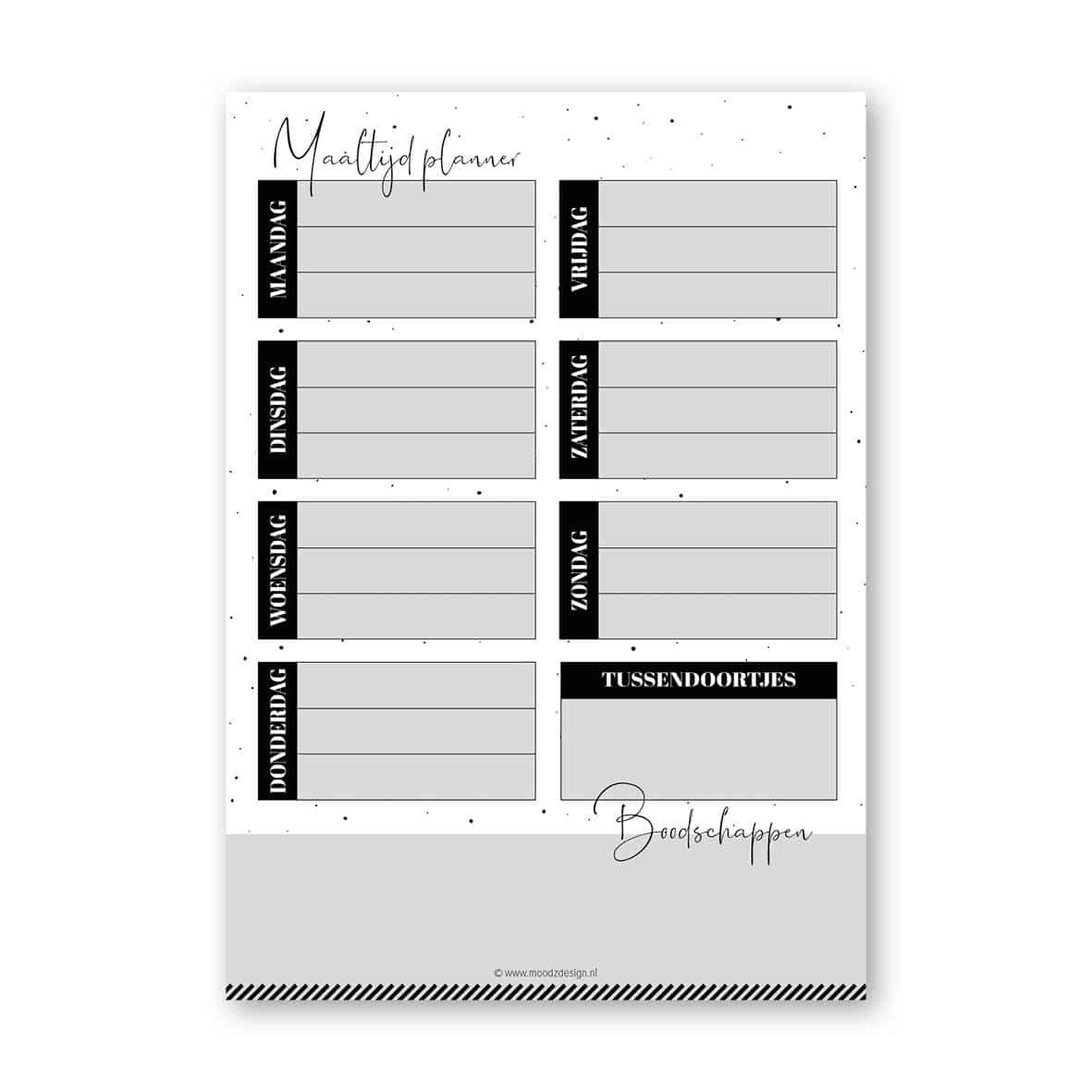 Meal planner A5