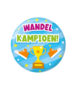 Button klein - Wandelkampioen