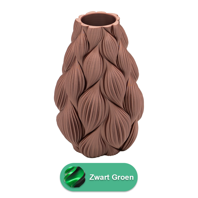 Lamina 3D vase - 3D printet vase - Holdbar PLA - Velegnet til kunstige blomster