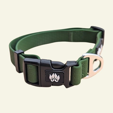 Waterproof collar Khaki green