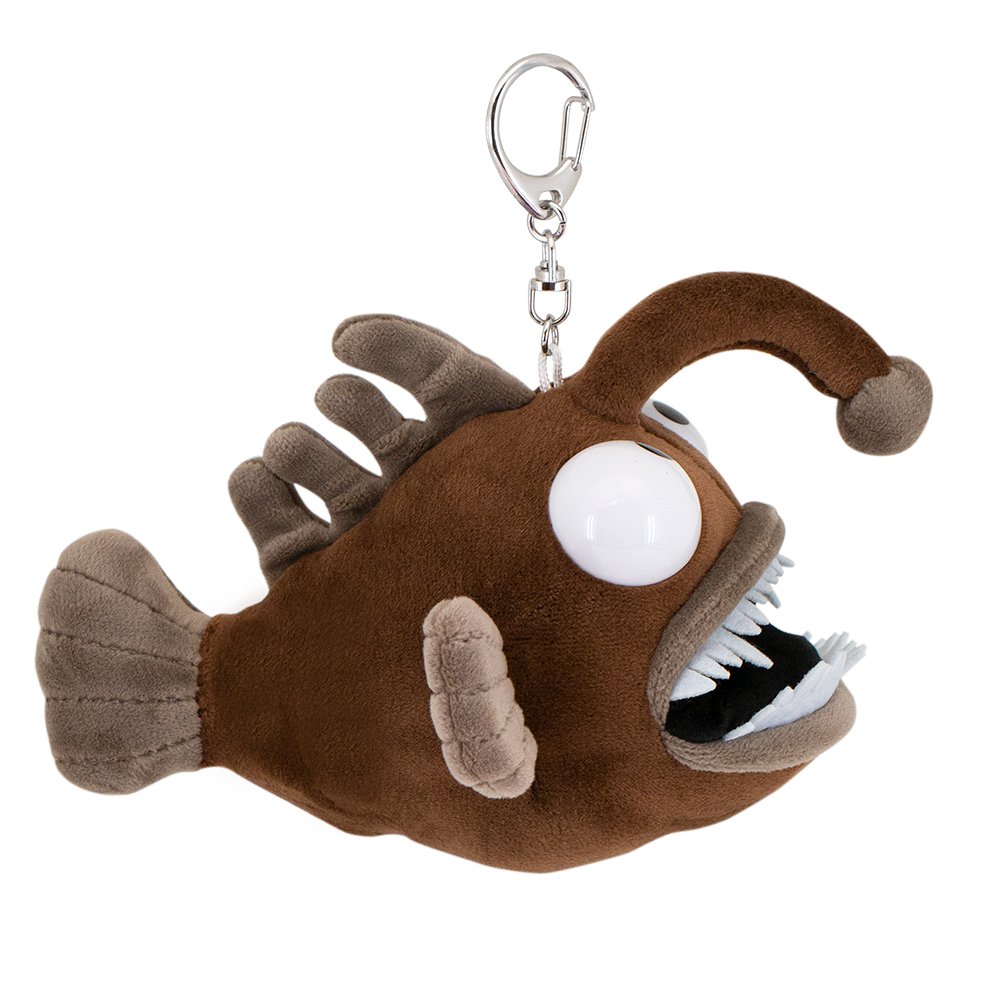 Plush Keychain, Orange Toys, Brown Anglerfish 15cm