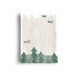 Postkarte - Serie 'Weihnachten' - 'In den Wald'